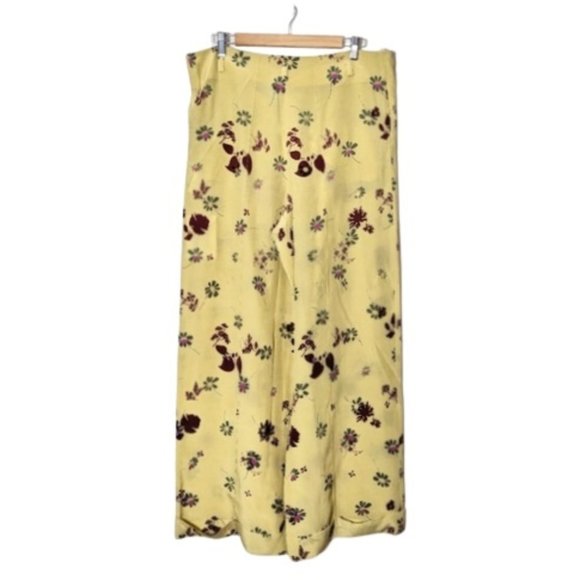 Valentino Floral Print Silk Wide Leg Pants New with Tags IT 44  US 8 NWT - Picture 13 of 15